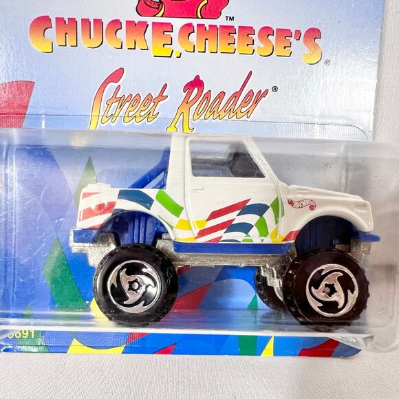 Hot Wheels Chuck E Cheese's Lot of 2 Street Roader and 25th Anniversary Race Car - Picture 4 of 7